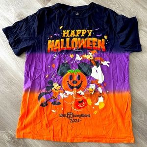 Disney Word Halloween T Shirt Large Mickey